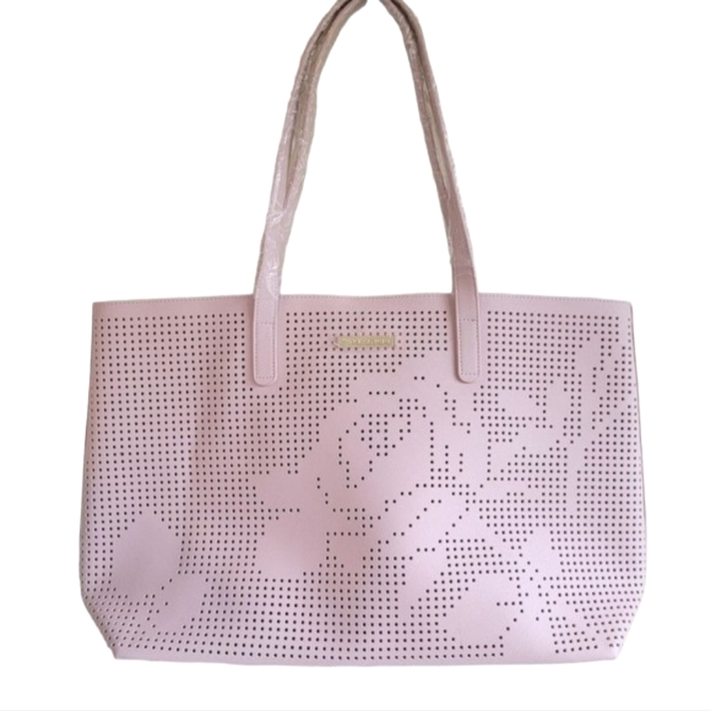 Vince Camuto Pink Perforated Tote Bag